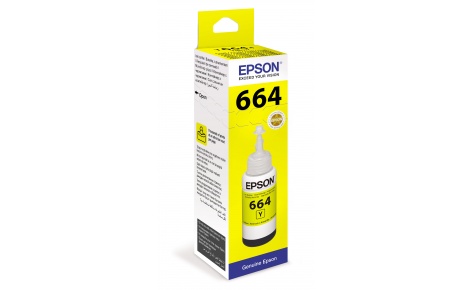 Картридж Epson №664 (C13T66444A) для L100/110/120/1300/132/200/210/222/300/312/350/355... желтый