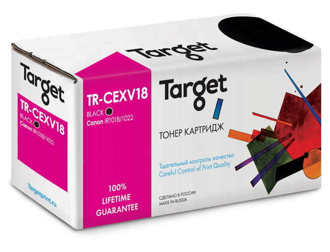 Картридж Canon Target (C-EXV18/GPR-22) (8,4К) для iR-1018/1020/1022/1024 (туба/465гр)